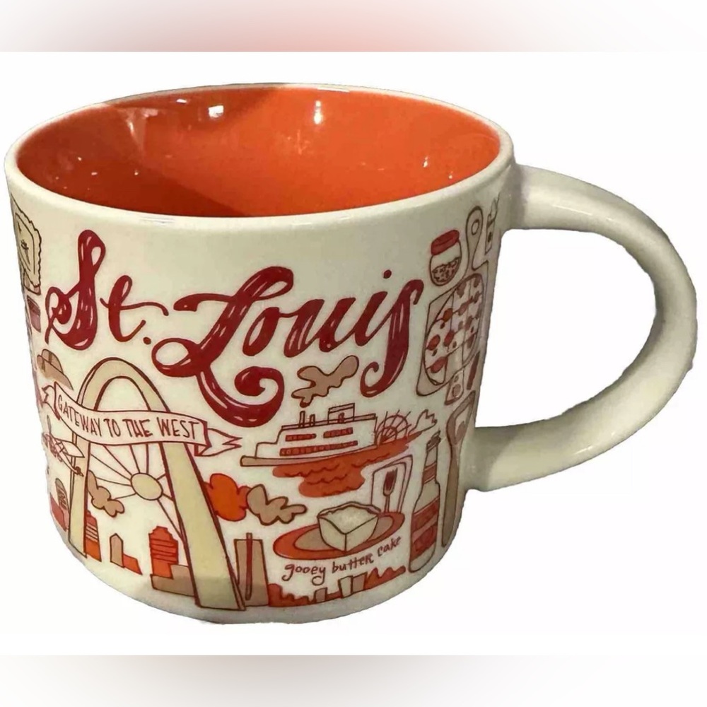 Starbucks St. Louis Been There Series 14 Oz Coffee Cup Mug Missouri 2018 Red